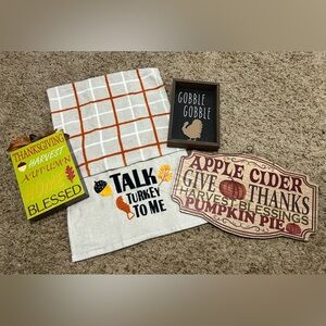 Thanksgiving/ Fall Themed Decor Set